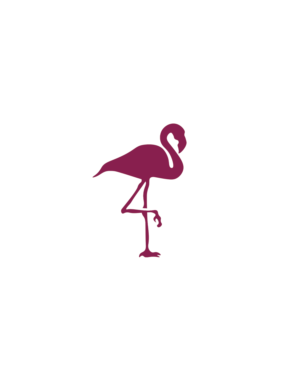 Flamingo | Glittertattoo Stencil