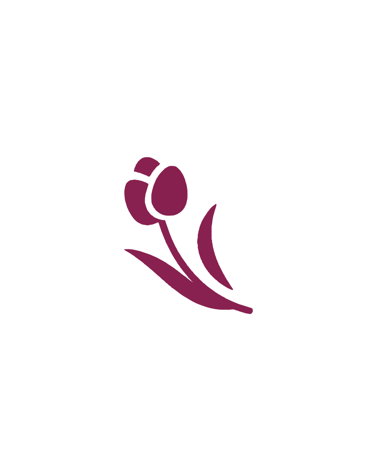 Tulp | Glittertattoo Stencil