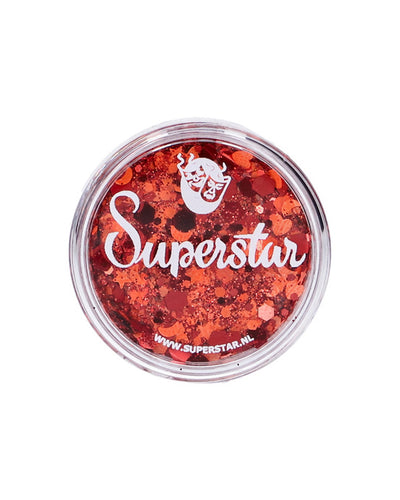 Chunky Glitter Cream | Orange & Red