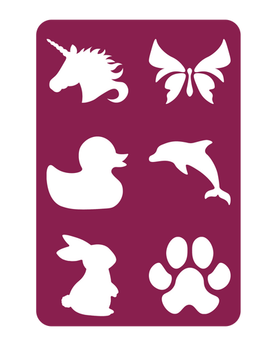 Dieren | Glittertattoo Stencilsets