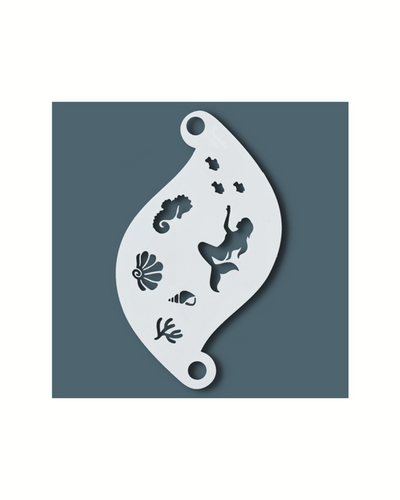 Herbruikbare stencils | Face Paint Stencil MERMAID